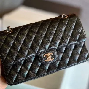 Chanel Classic Flap 25.5 × 15.5 × 6.5 cm HAAS LEATHER PHW -【TOP】1:1 Mirror Replica Handbags