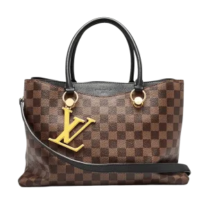Louis Vuitton Black Damier Canvas Riverside Tote Bag -【TOP】1:1 Mirror Replica Handbags