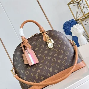 Louis Vuitton Alma MM Monogram Ostrich Trim Limited -【TOP】1:1 Mirror Replica Handbags