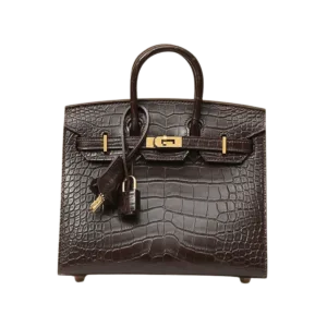 Hermès Birkin 20 Matte American Alligator Ebene Sellier GHW Handcraft -【TOP】1:1 Mirror Replica Handbags