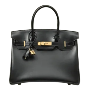 Hermès Birkin 30 Box Noir GHW Handcraft -【TOP】1:1 Mirror Replica Handbags
