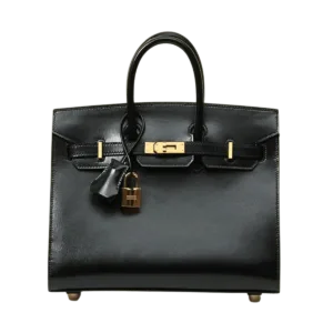 Hermès Birkin 25 Box Noir Sellier GHW Handcraft -【TOP】1:1 Mirror Replica Handbags