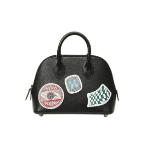 Hermès Bolide 1923 Mini 100th Anniversary Edition Chevre Nior PHW Handcraft -【TOP】1:1 Mirror Replica Handbags