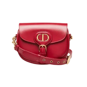 Dior Red Smooth Leather Small Dior Bobby Bag -【TOP】1:1 Mirror Replica Handbags
